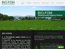 Tablet Screenshot of biofom.com.mx